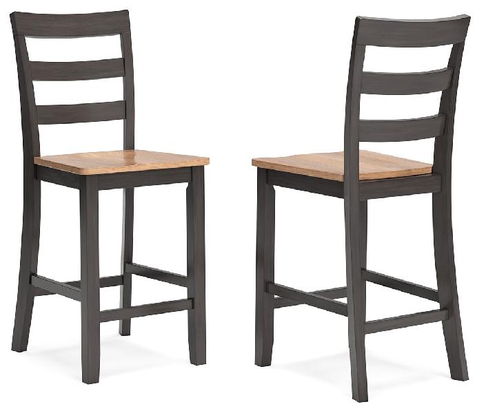 Image of Gesthaven - Barstool (Set of 2) - Natural / Brown
