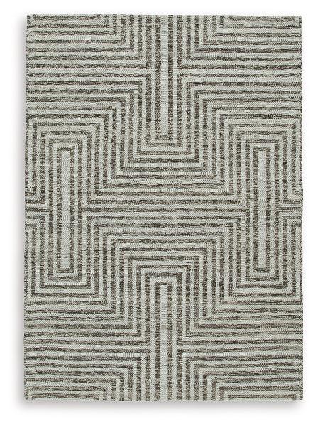 Image of Jossen - 5' x 7' Rug - Ivory / Gray