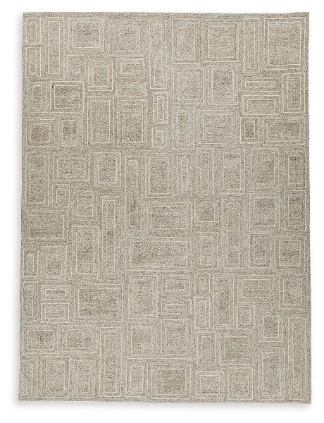 Image of Brickburgh - 10' x 14' Rug - Gray / Ivory / Honey