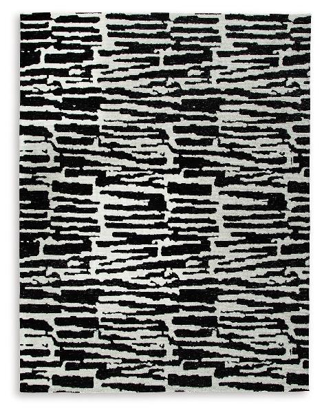 Image of Bramshaw - 8' x 10' Rug - Black / Ivory