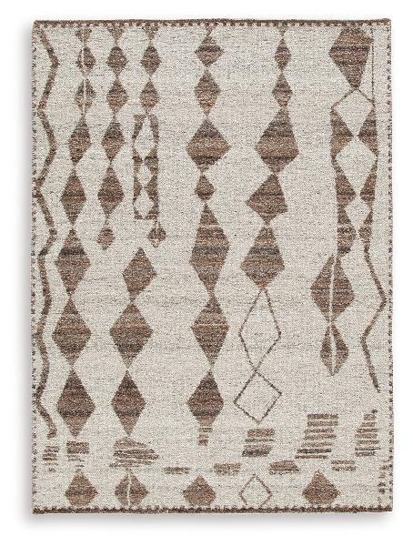Image of Brettler - 5' x 7' Rug - Beige / Brown