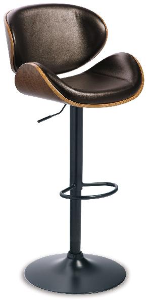 Image of Bellatier - Tall UPH Swivel Barstool - Brown