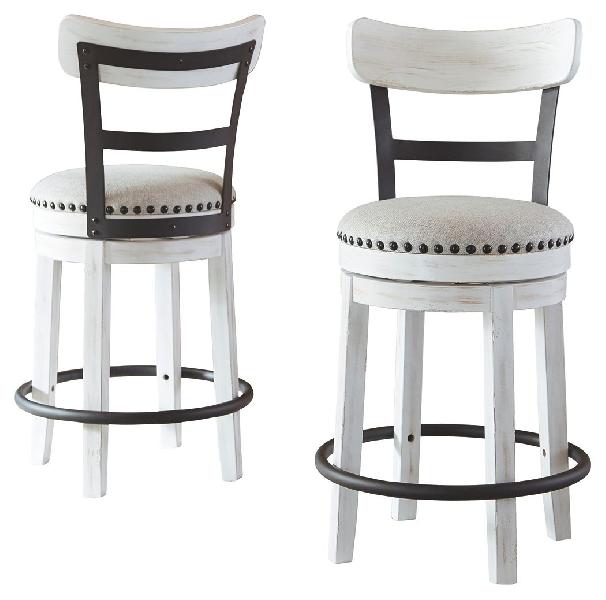 Image of Valebeck - UPH Swivel Barstool  - White