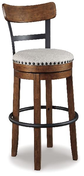 Image of Valebeck - Tall UPH Swivel Barstool - Brown