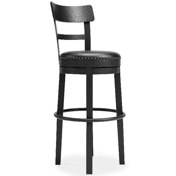 Image of Valebeck - Tall UPH Swivel Barstool - Black
