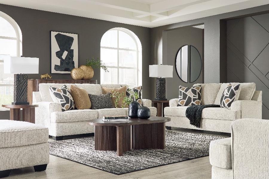 Image of Heartcort - 4 Pc. - Sofa, Loveseat, Chair And A Half, Ottoman - Quartz