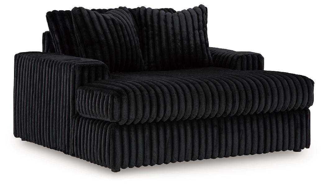 Image of Midnight-Madness - Oversized Chaise - Onyx