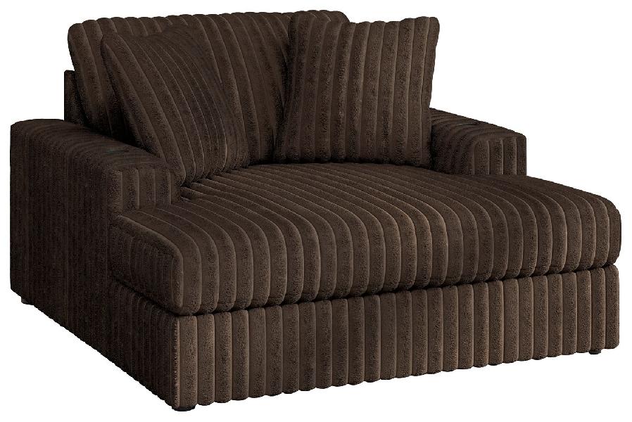 Image of Midnight-Madness - Oversized Chaise - Chocolate