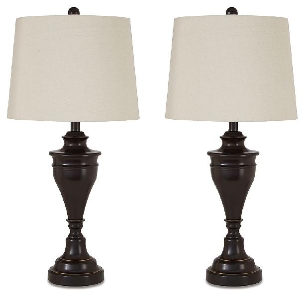 Image of Darlita - Metal Table Lamp (Set of 2) - Bronze Finish