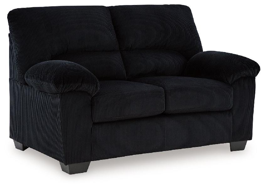 Image of SimpleJoy - Loveseat - Onyx