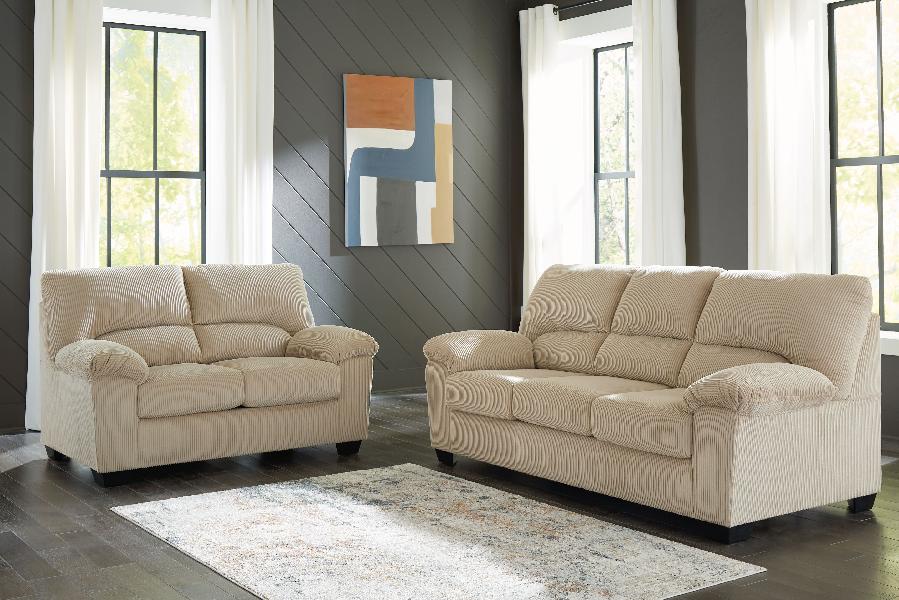 Image of SimpleJoy - 2 Pc. - Sofa, Loveseat - Sand