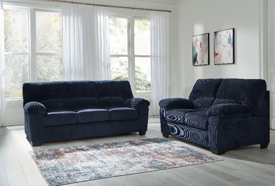 Image of SimpleJoy - 2 Pc. - Sofa, Loveseat - Navy