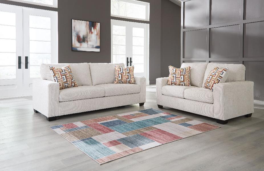 Image of Aviemore - 2 Pc. - Sofa, Loveseat - Stone