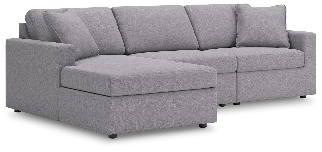 Image of Modmax - 3-Piece Sectional With Laf Corner Chaise - Granite