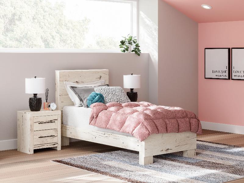 Image of Lawroy - Twin Panel Bed - Light Natural