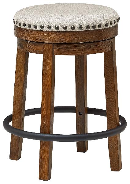 Image of Valebeck - UPH Swivel Stool  - Brown / Black