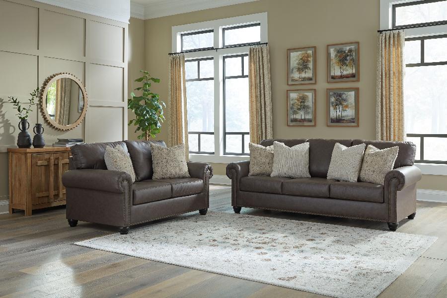 Image of Roxmere - 2 Pc. - Sofa, Loveseat - Umber