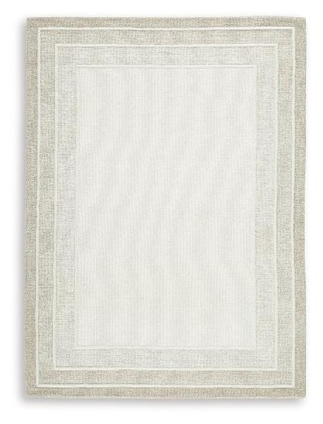 Image of TeeLGan - 5' x 7' Rug - Ivory / Tan