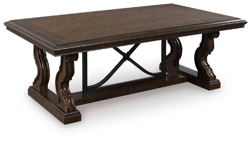 Image of Maylee - Rectangular Cocktail Table - Dark Brown
