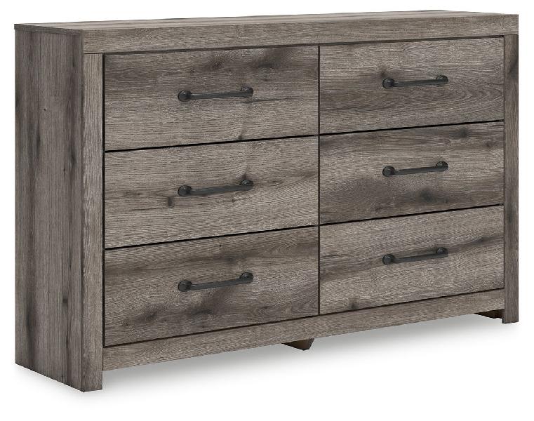 Image of Graystorm - Six Drawer Dresser - Brown Gray