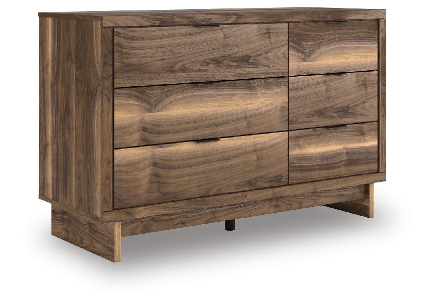 Image of Chirason - Six Drawers Dresser - Brown