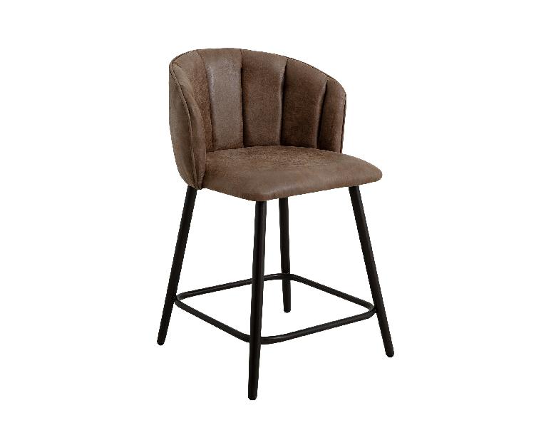 Image of Tamesis - Upholstered Barstool - Caramel