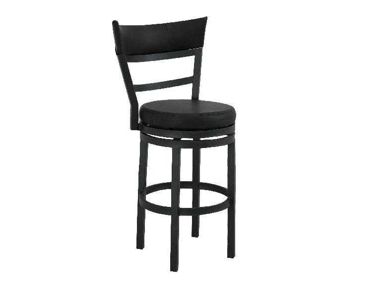Image of Gray II - Upholstered Barstool - Licorice Brown