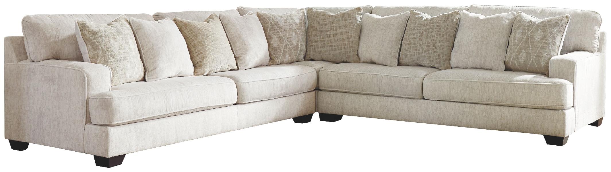 Image of Rawcliffe - Left Arm Facing Sofa 3 Pc Sectional - Parchment