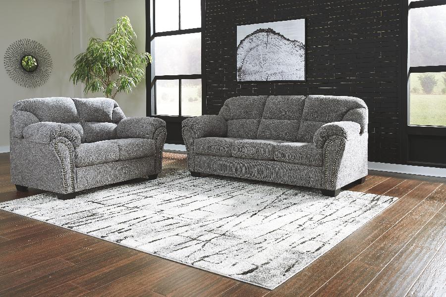 Image of Allmaxx - 2 Pc. - Sofa, Loveseat - Pewter