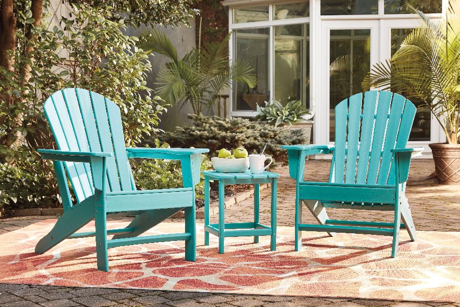 Image of Sundown Treasure - 3 Pc. - Conversation Set - Turquoise