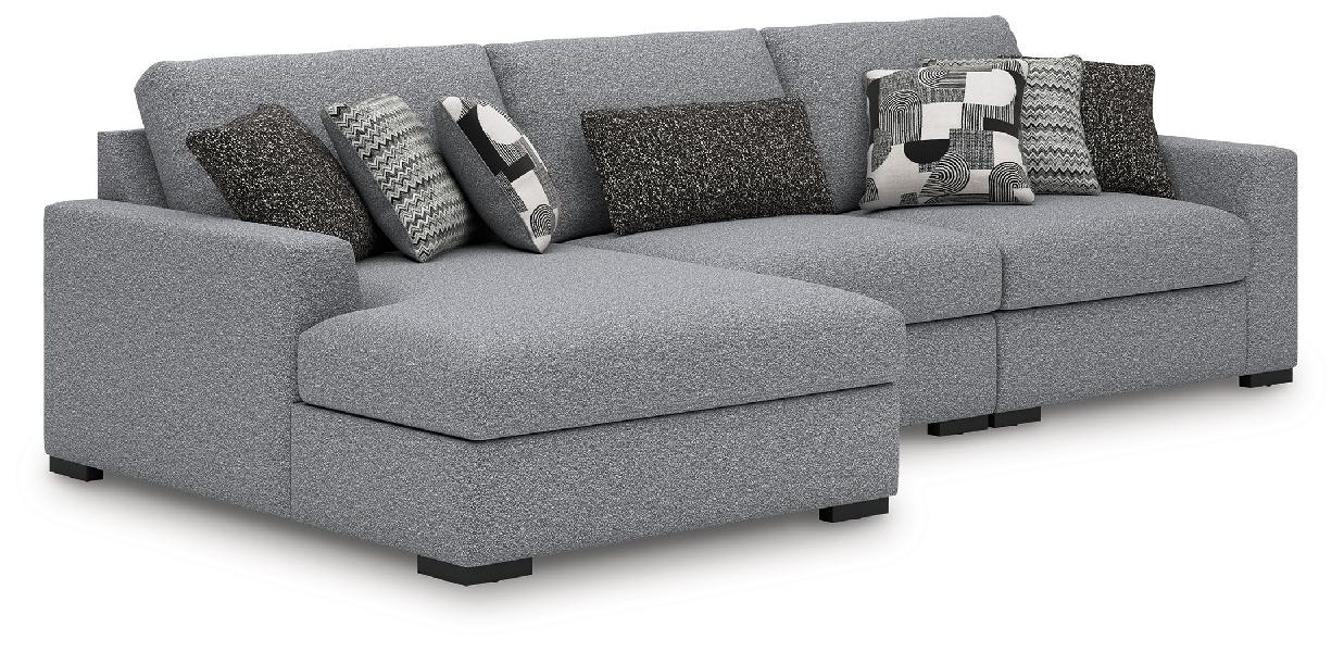 Image of Bealton - 3-Piece Sectional With LAF Corner Chaise - Salt and Pepper