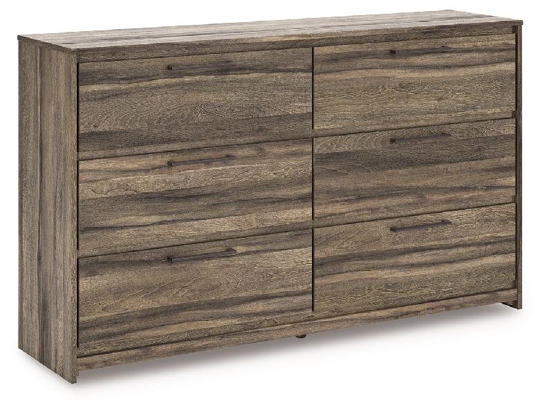 Image of Elbrim - Six Drawer Dresser - Brown