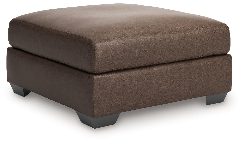Image of WillowBend - Oversized Accent Ottoman - Umber