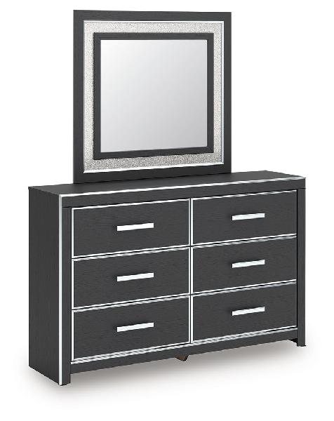 Image of Zuraleus - Dresser And Mirror - Black