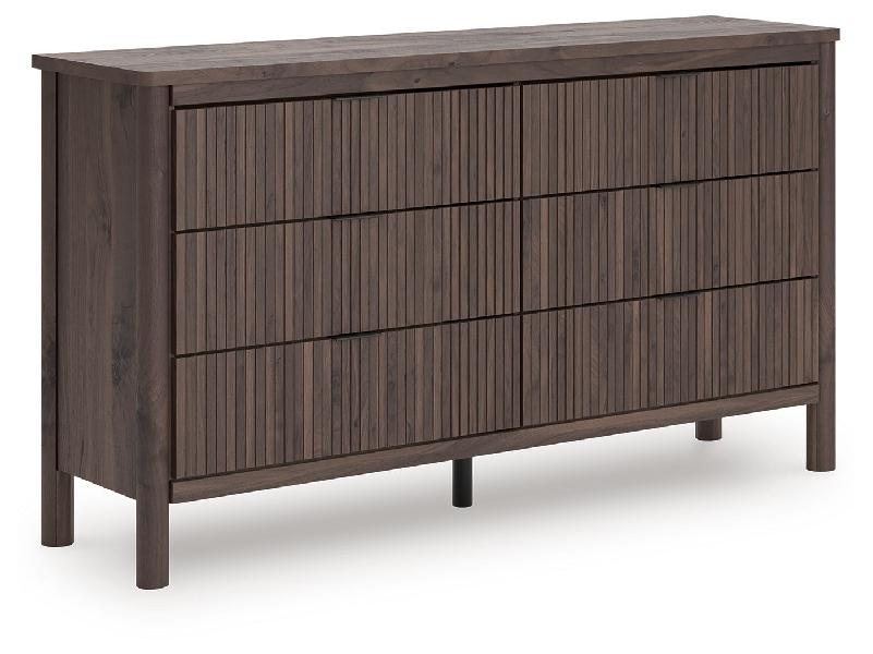 Image of Pamytta - Six Drawer Dresser - Brown