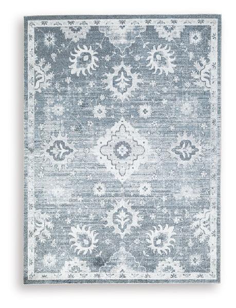 Image of Avanworths - 8' x 10' Washable Rug - Blue / Gray / Ivory
