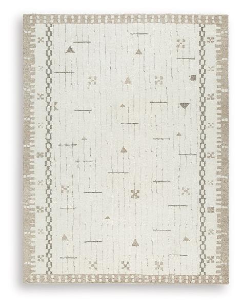 Image of Dot - 8' x 10' Rug - Cream / Brown / Taupe