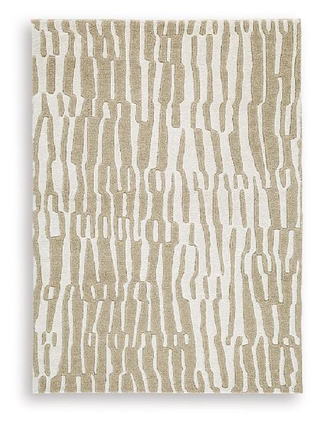 Image of Corrbell - 5' x 7' Rug - Beige / White