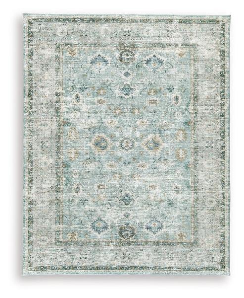 Image of Ladstoney - 8' x 10' Rug - Teal / Beige / Ochre