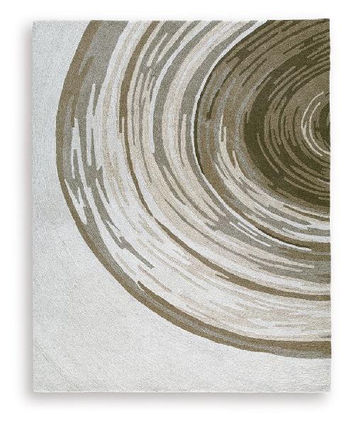 Image of Rizwana - 8' x 10' Rug - Ivory / Brown / Gray