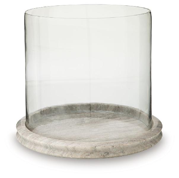 Image of Saskia - Candle Holder - Clear / Beige