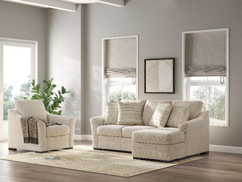 Image of Lango - 2 Pc. - Sofa Chaise, Chair - Jute