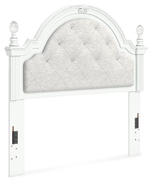 Image of Kozlani - Full Upholstered Panel Headboard - White