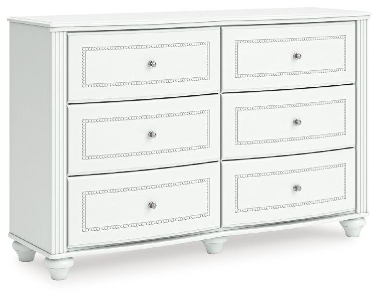 Image of Kozlani - Six Drawer Dresser - White