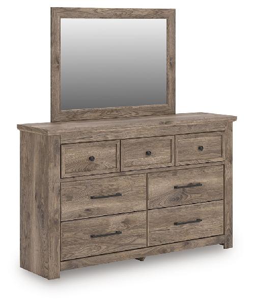 Image of Rusticott - Dresser And Mirror - Brown