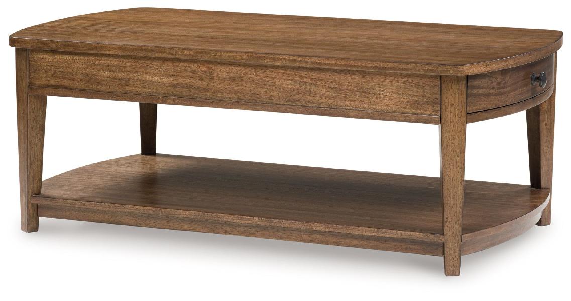 Image of Burkbyer - Rectangular Cocktail Table - Brown