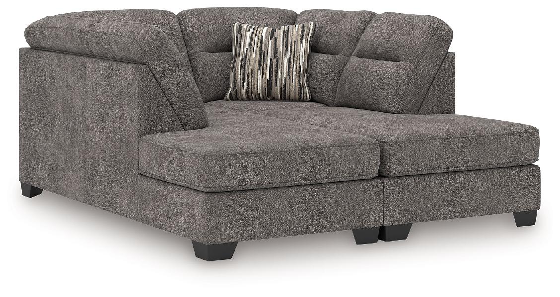 Image of Olten - 2-Piece Super Chaise - Graphite