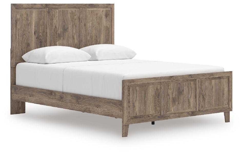Image of Rusticott - Queen Panel Bed - Brown