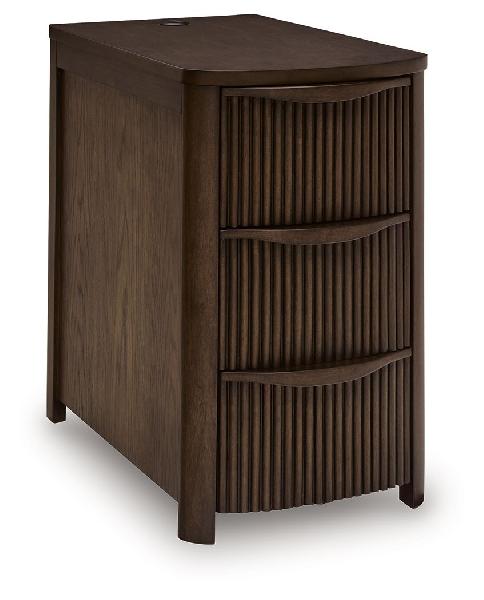 Image of Camdill - Chair Side End Table - Dark Brown