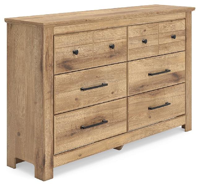 Image of Makidern - Six Drawer Dresser - Tan